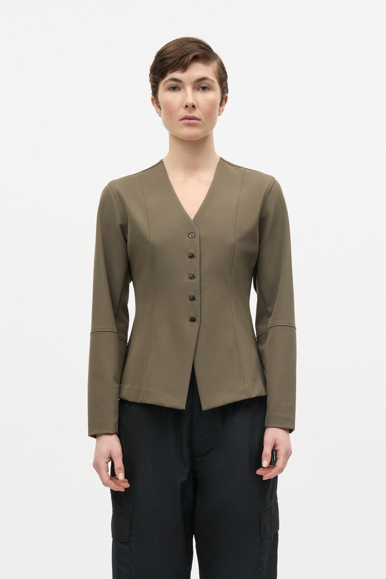 Stretchy Nylon Sara blazer – Tarmac